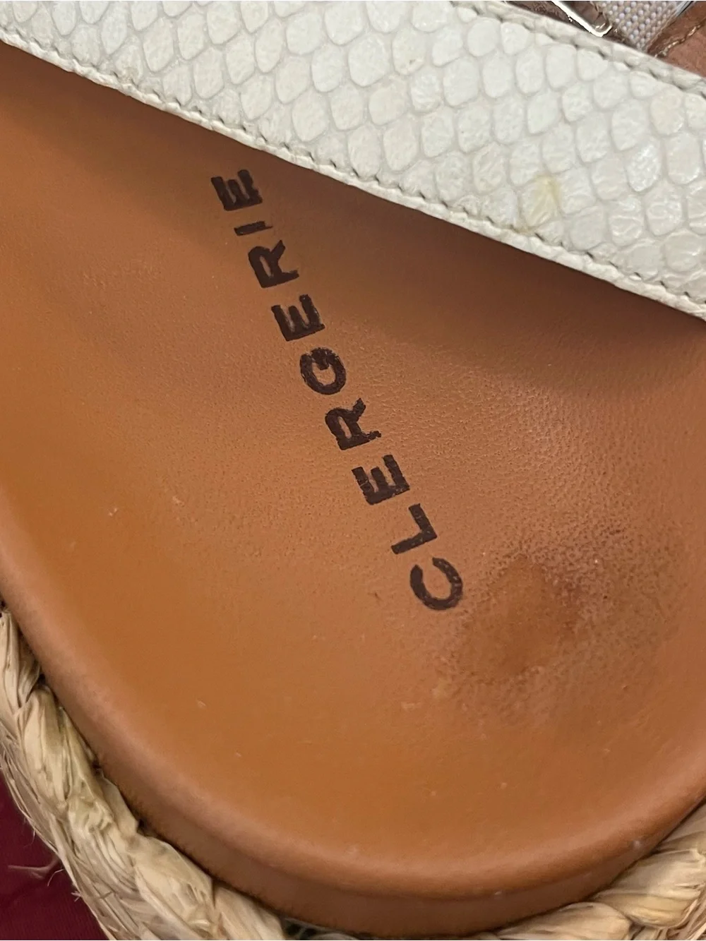 Robert Clergerie White Crisscross Espadrille Sandals